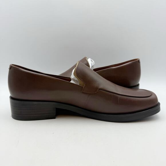Franco Sarto Womens Bocca Loafers US 9 M EU 40 Brown Leather Slip On NWOB - Picture 4 of 12
